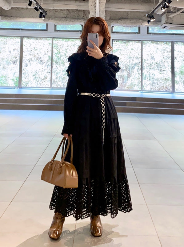 cutwork lace dress