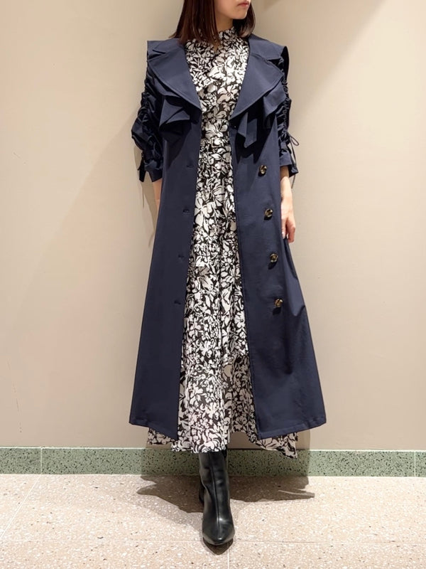 flower print tie dress