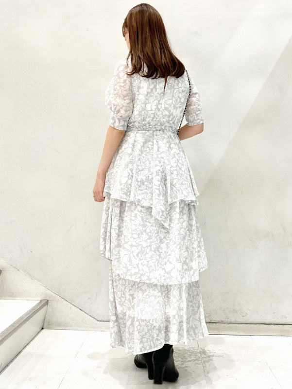 flower print tie dress