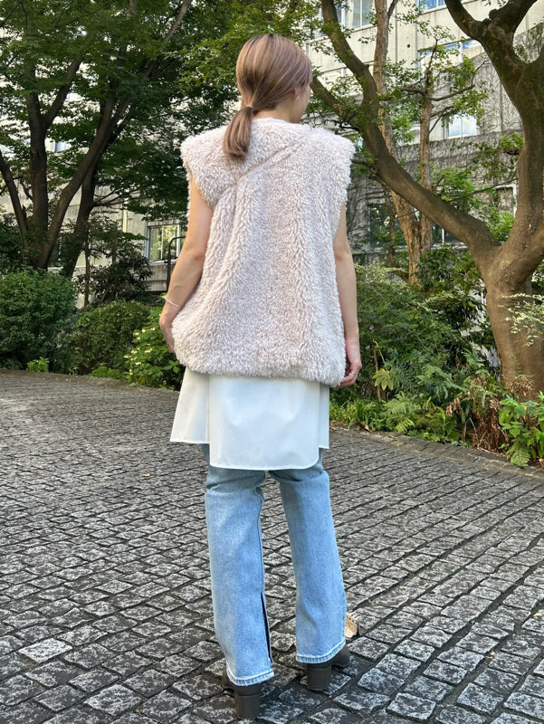 sustainable 2way shirt mini dress