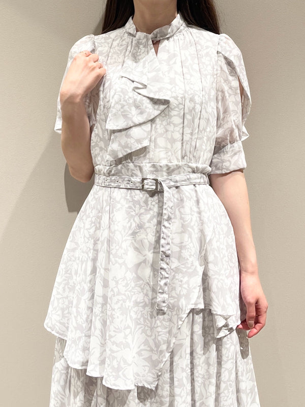 flower print tie dress