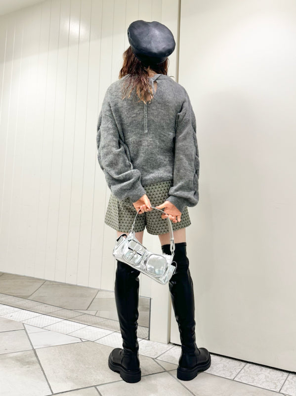 cable knit pullover