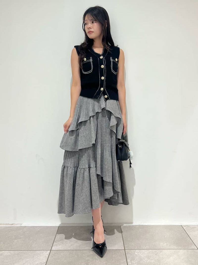 asymmetrical tiered cami dress