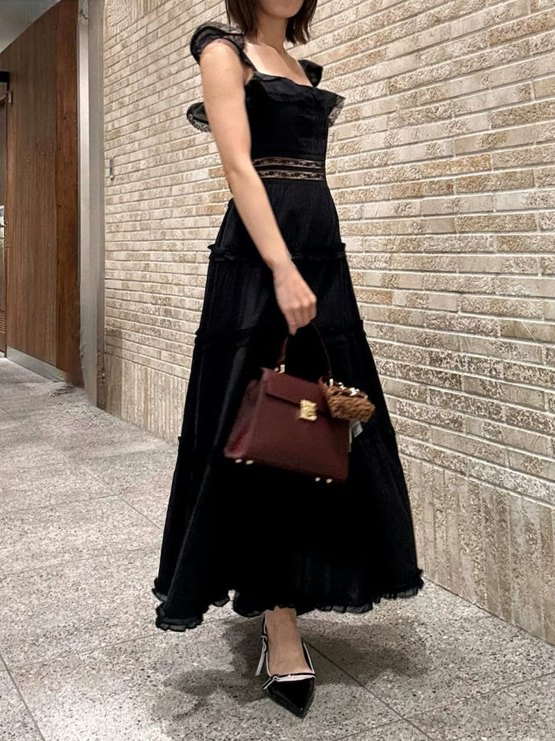 tiered frill camidress