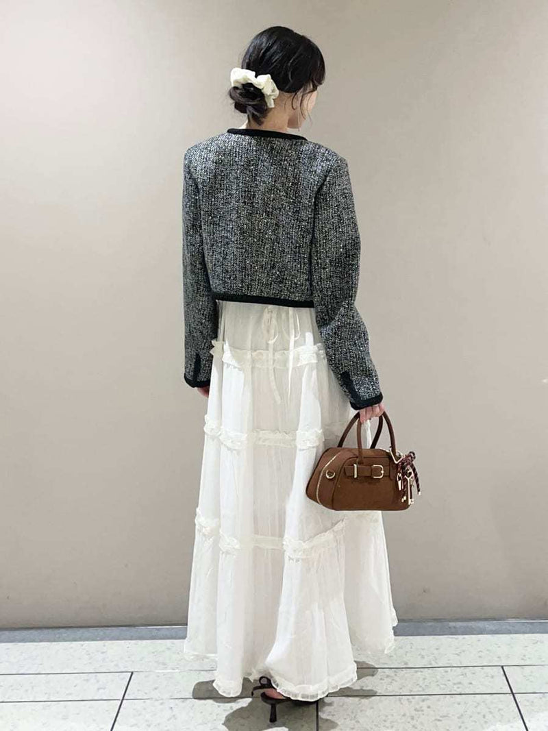tiered frill camidress