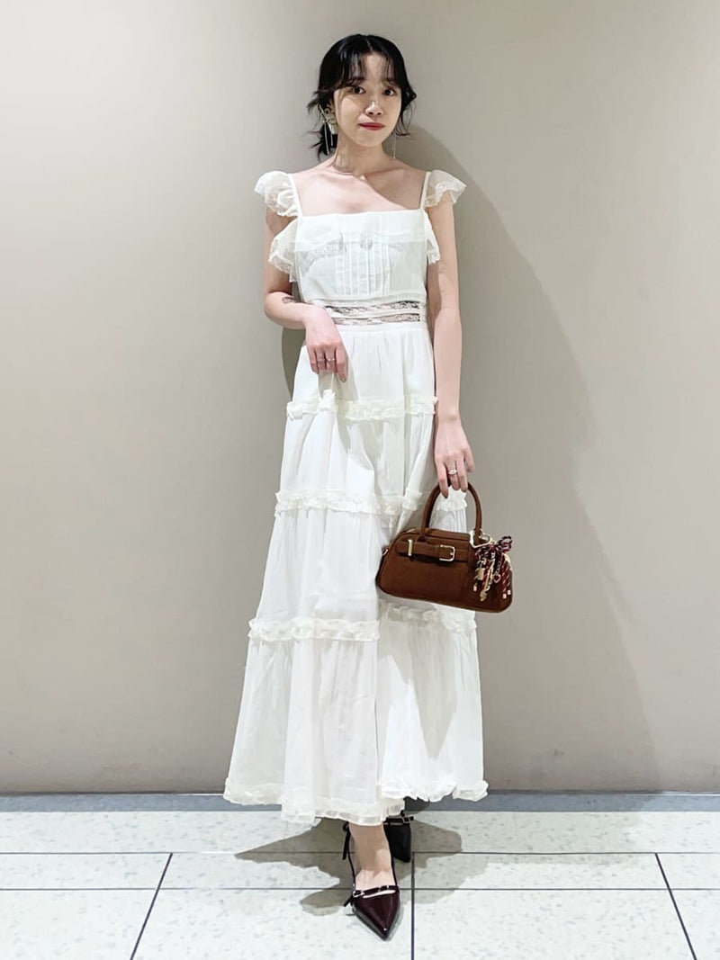 tiered frill camidress