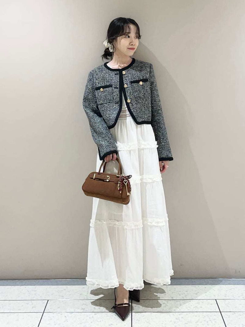 tiered frill camidress