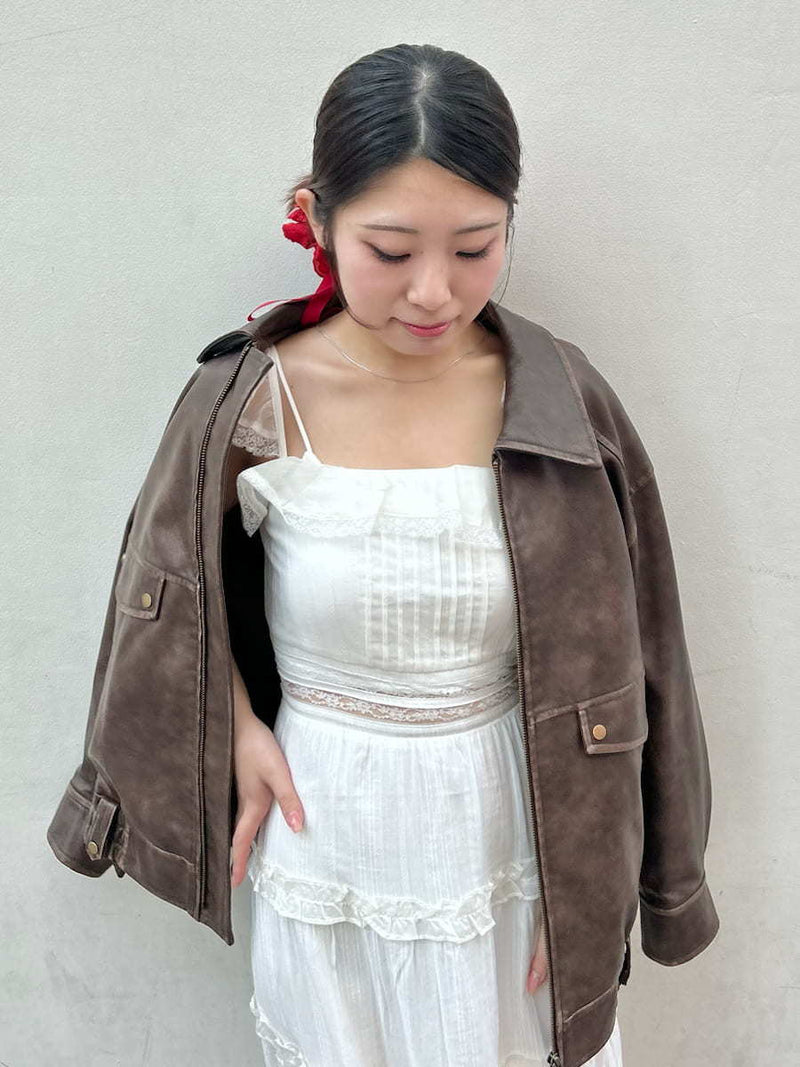 tiered frill camidress