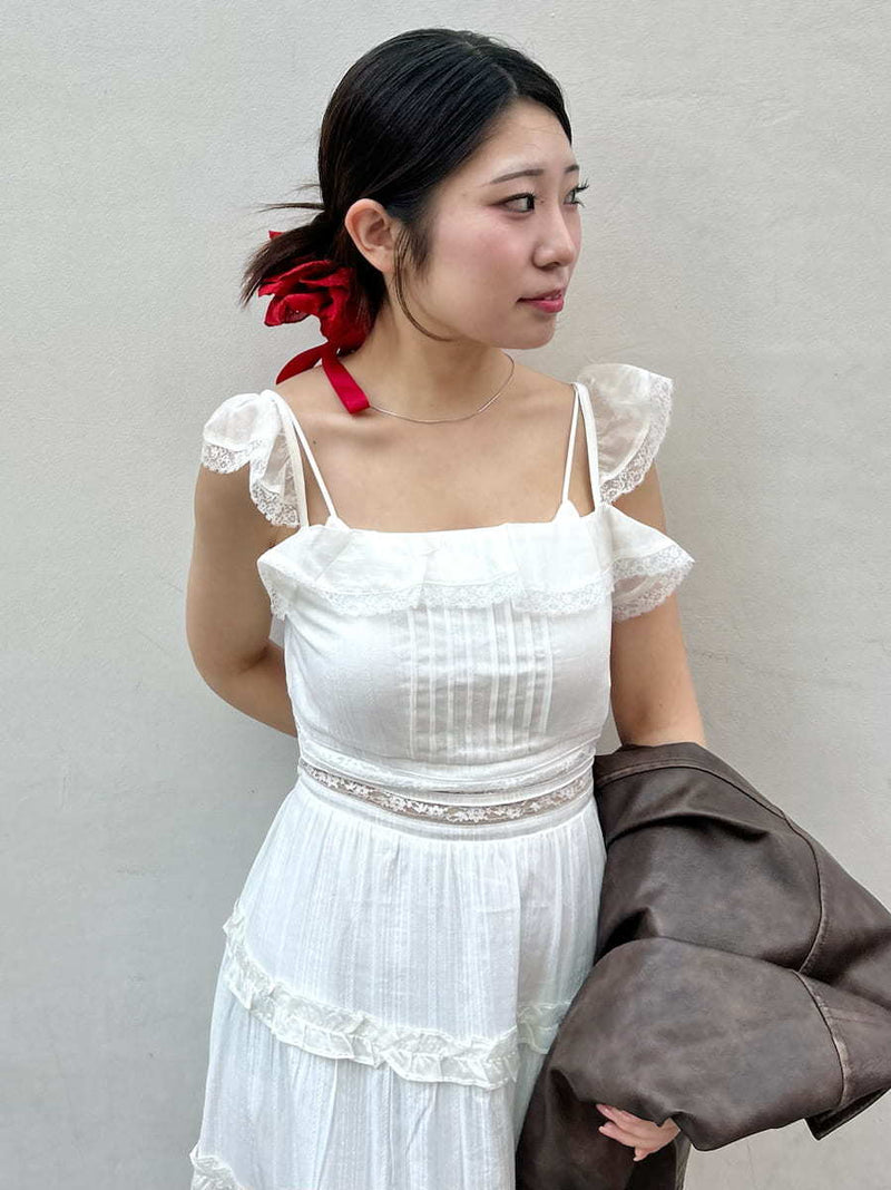 tiered frill camidress