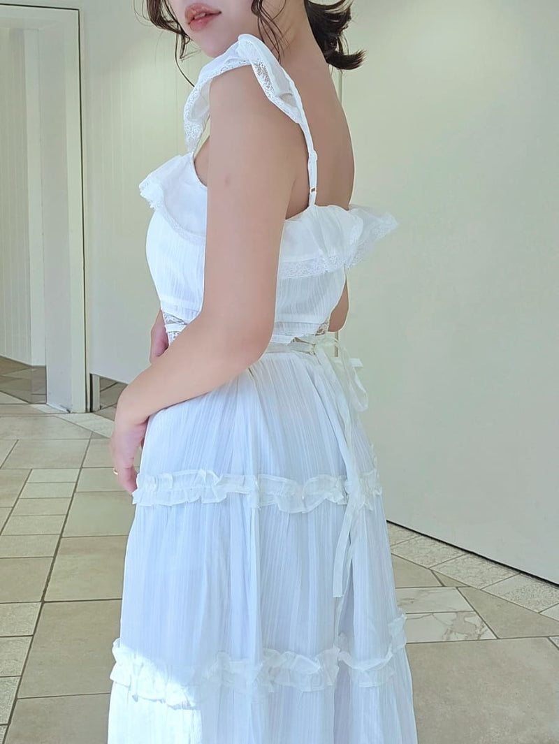 tiered frill camidress