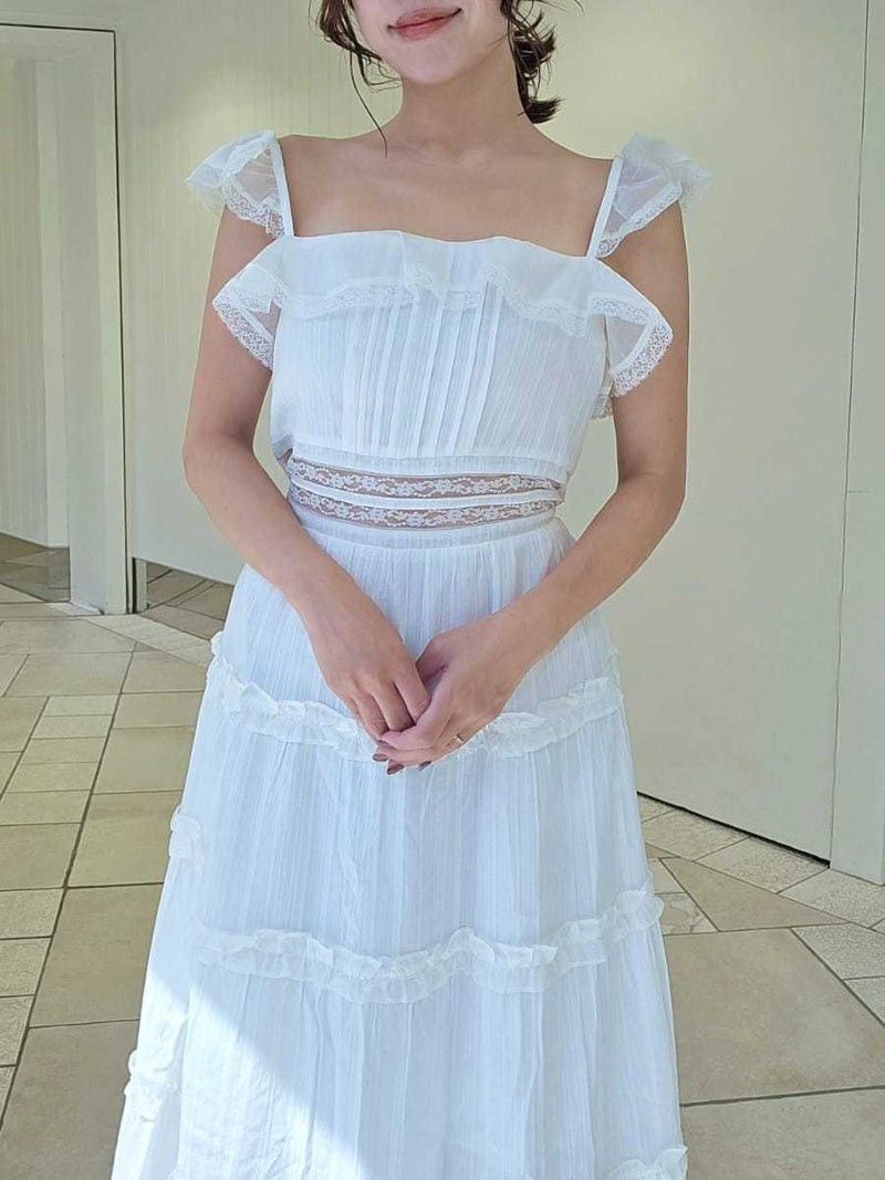 tiered frill camidress