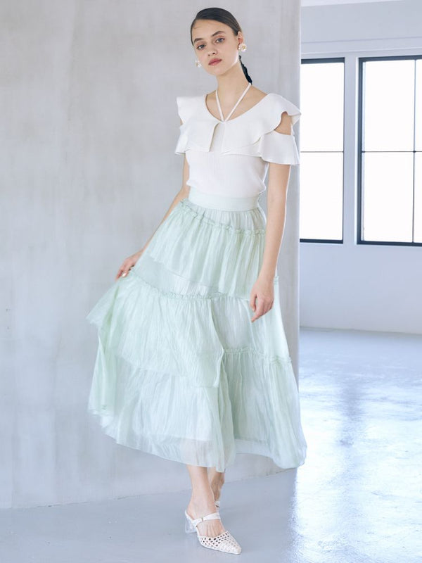 random tiered skirt