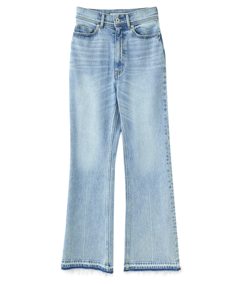 Denim flare pants