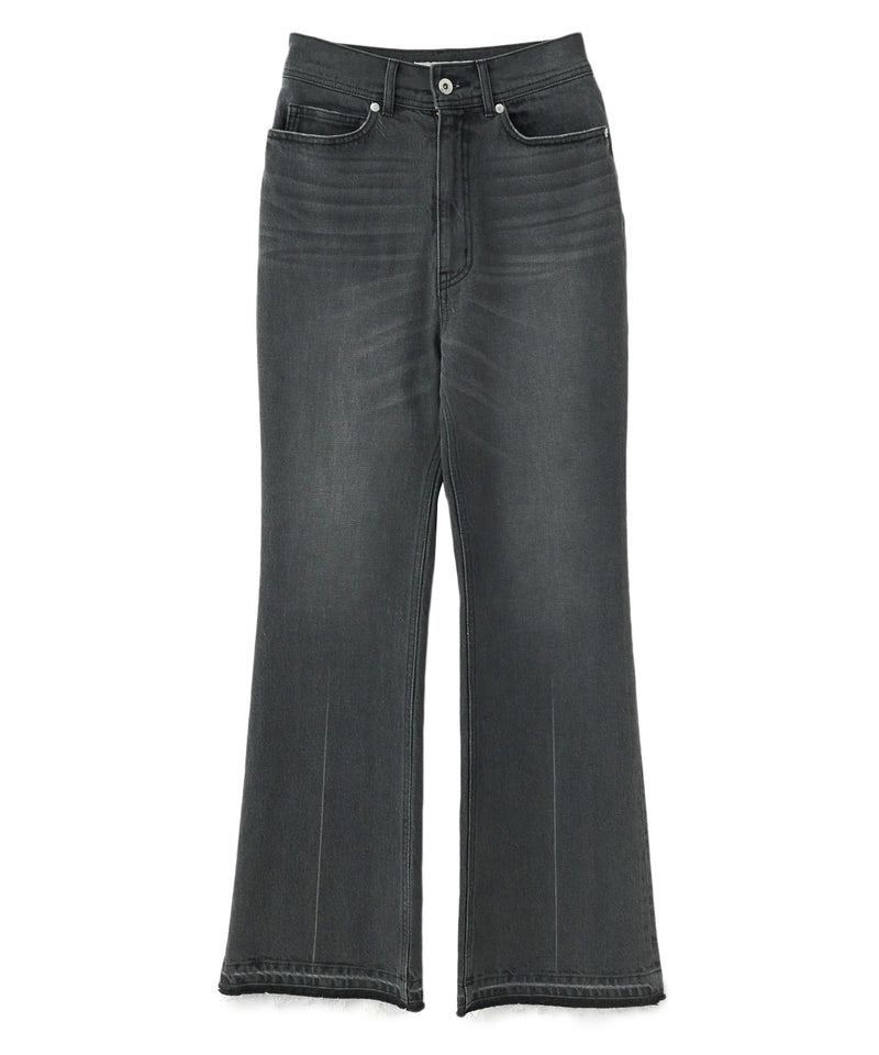 Denim flare pants