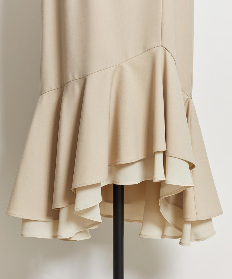 switching chiffon skirt