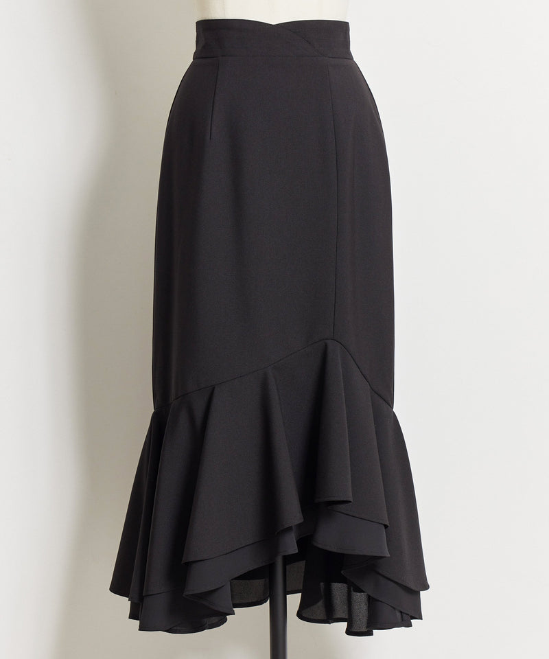 switching chiffon skirt