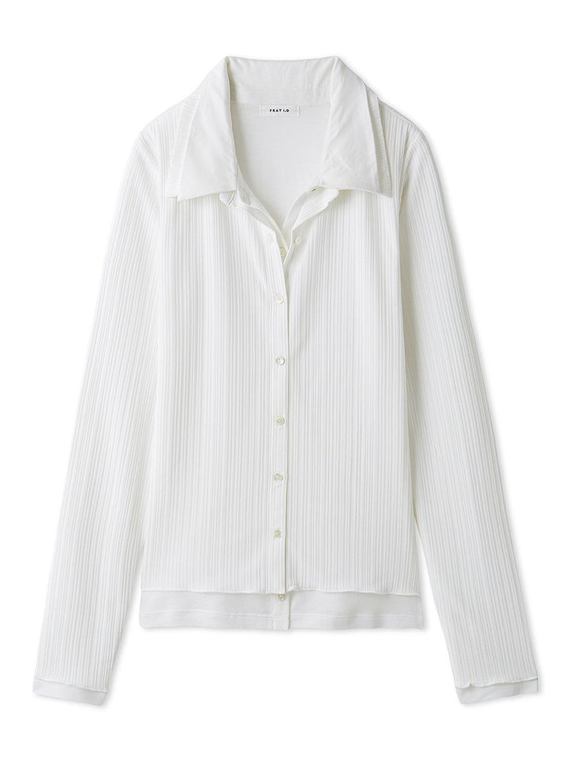 layered polo shirt