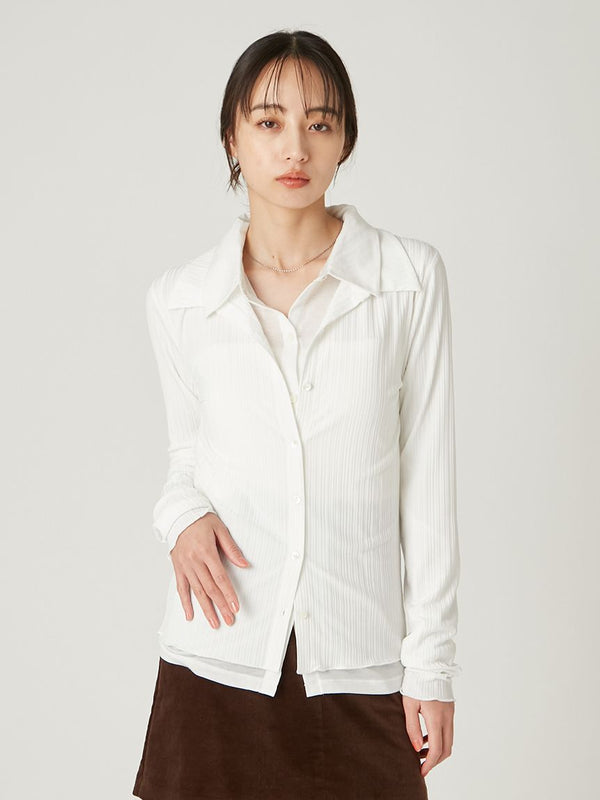 layered polo shirt