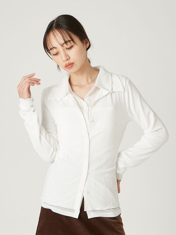 layered polo shirt