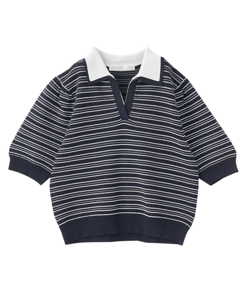 double-colored striped knit