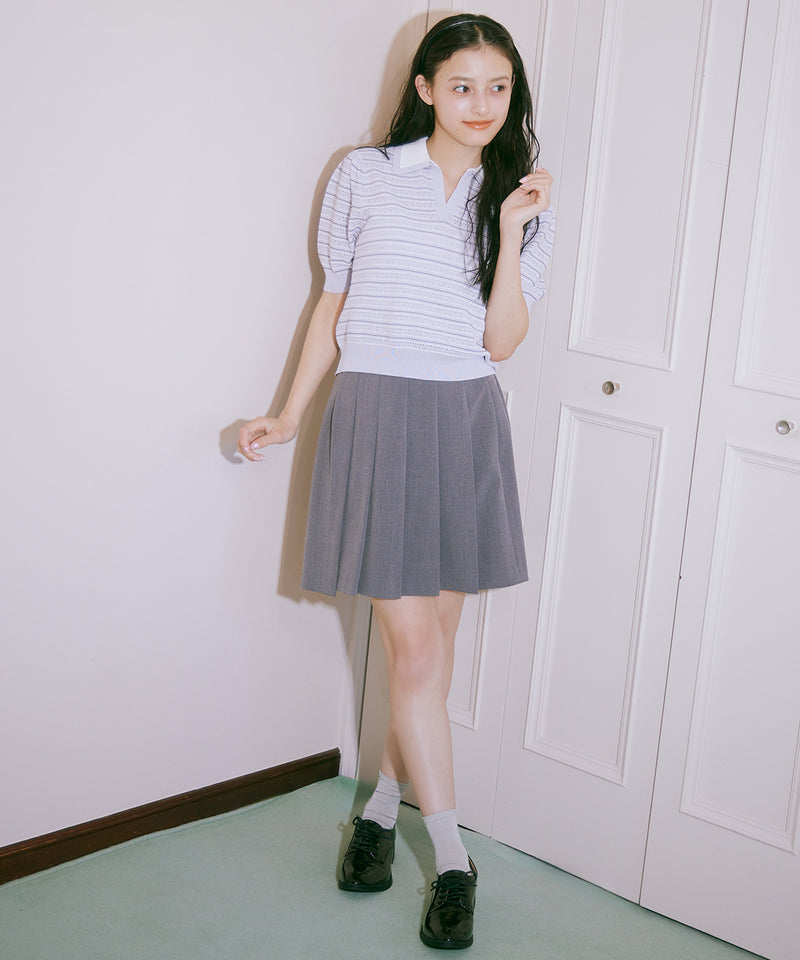 double-colored striped knit