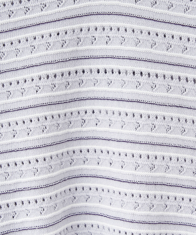 double-colored striped knit
