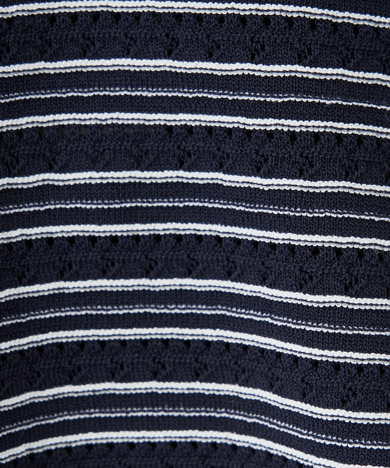 double-colored striped knit