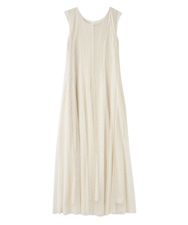 layered sleeveless lace dress