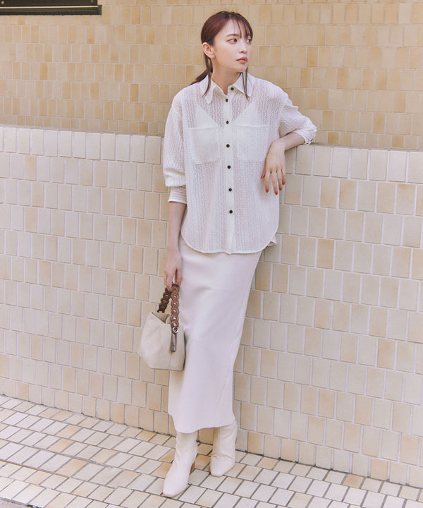 stretch pencil skirt