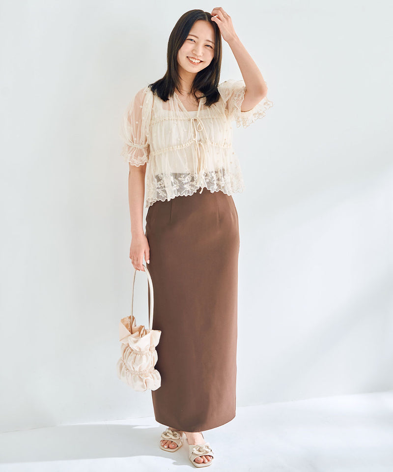 stretch pencil skirt