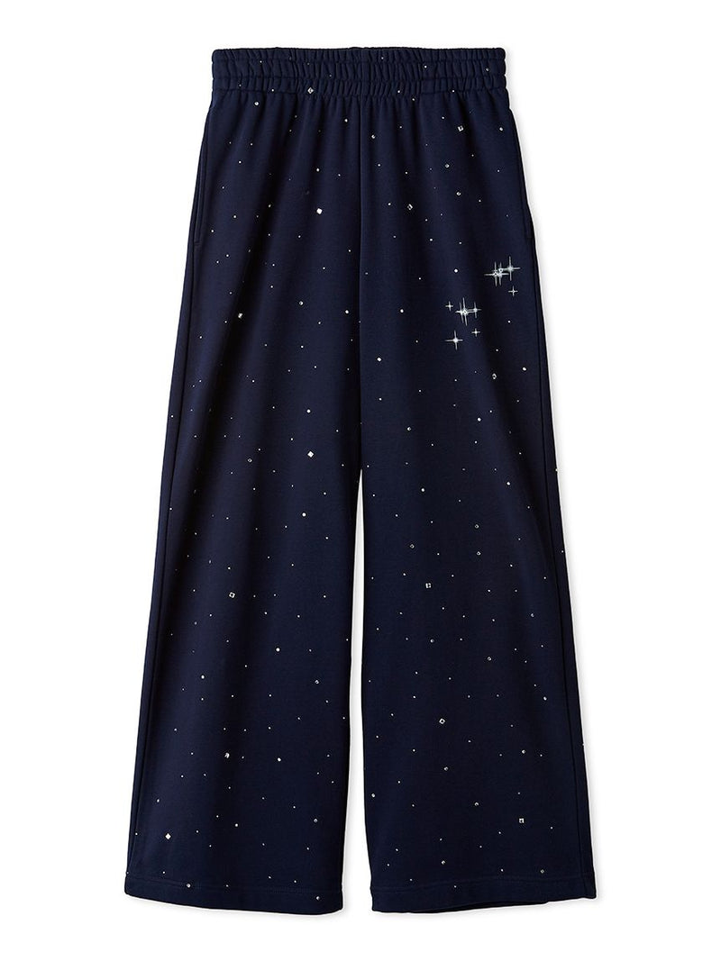 beaded wide sweatpants
