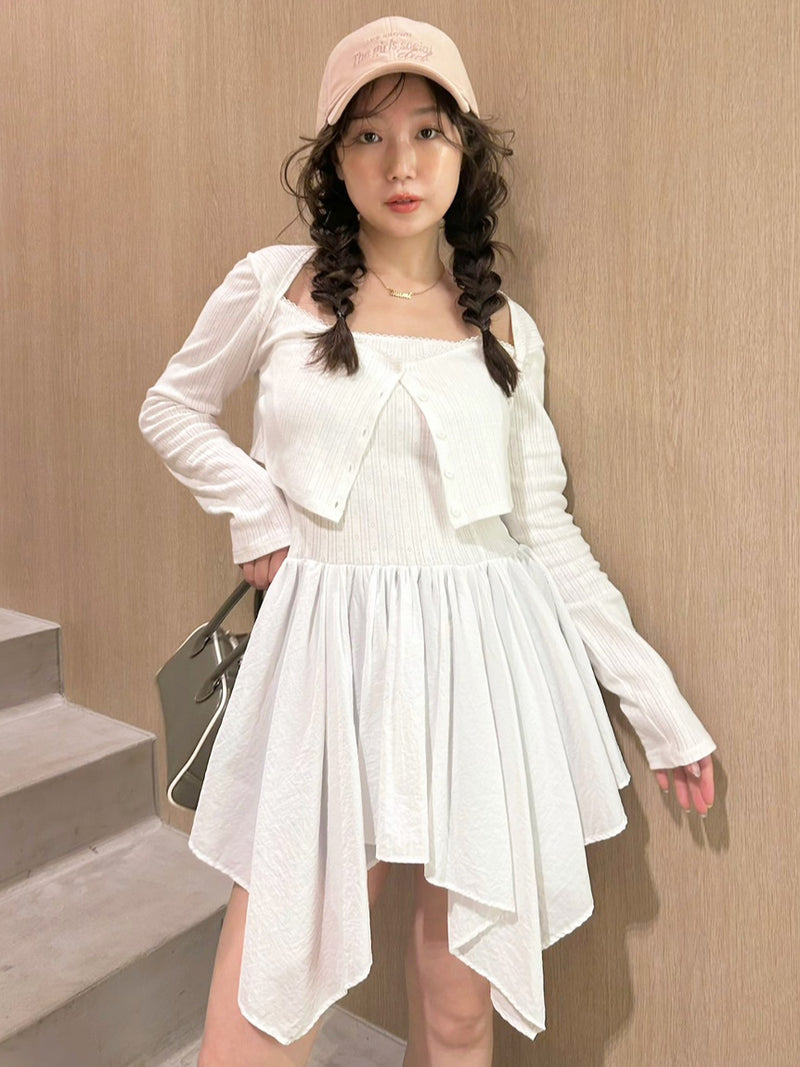 cardigan peplum top