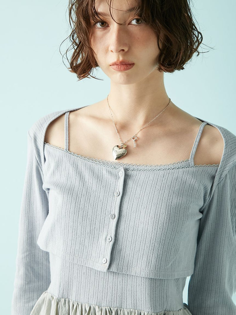 cardigan peplum top