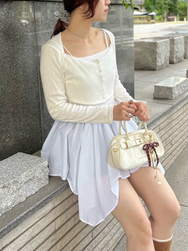 cardigan peplum top
