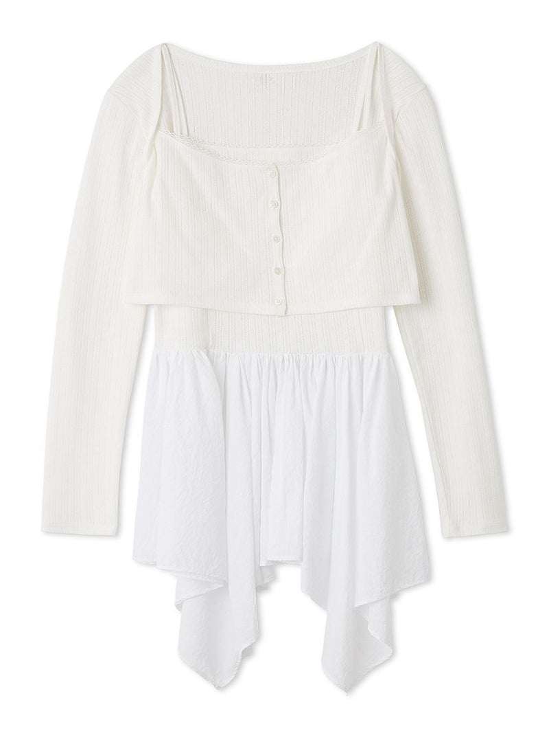 cardigan peplum top