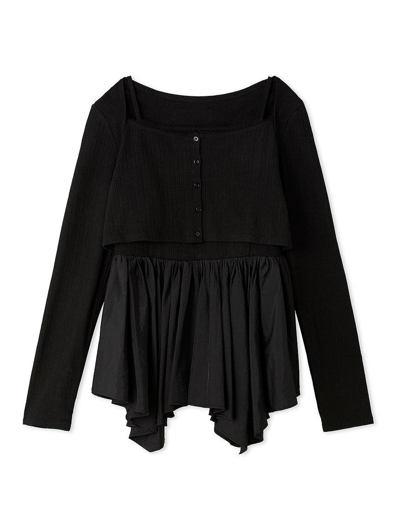 cardigan peplum top