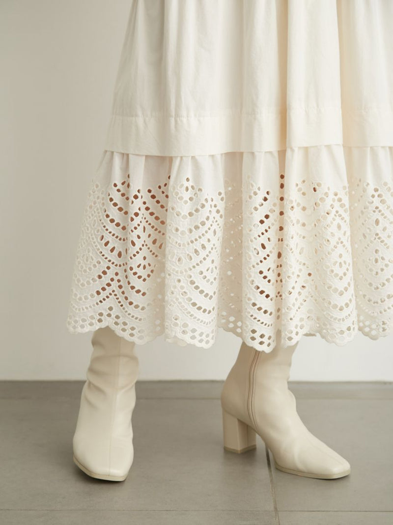 cutwork lace dress