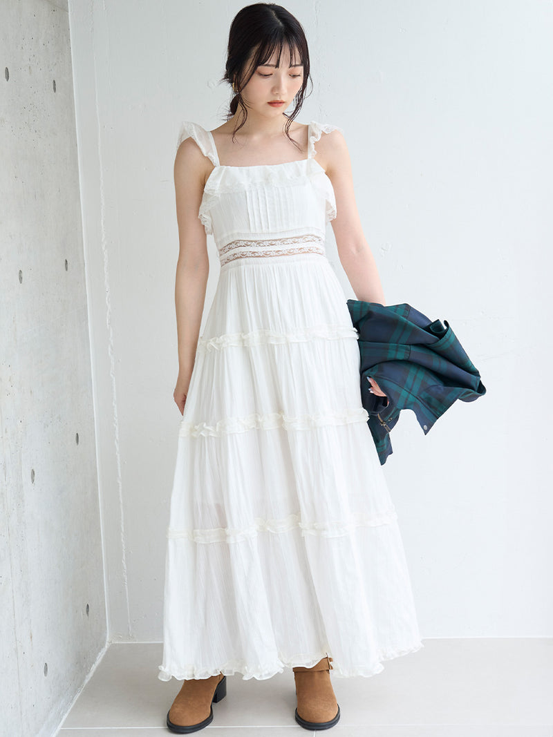 tiered frill camidress