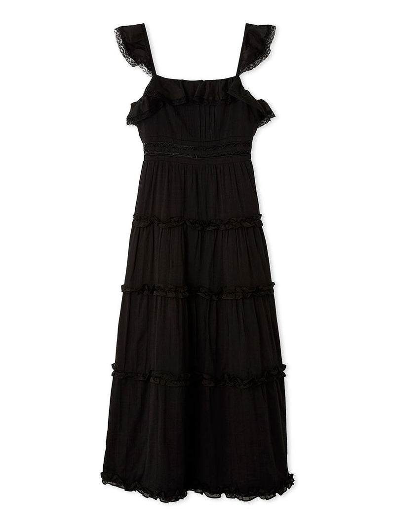 tiered frill camidress