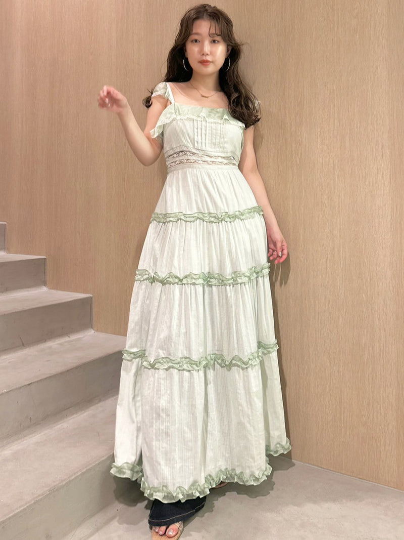 tiered frill camidress