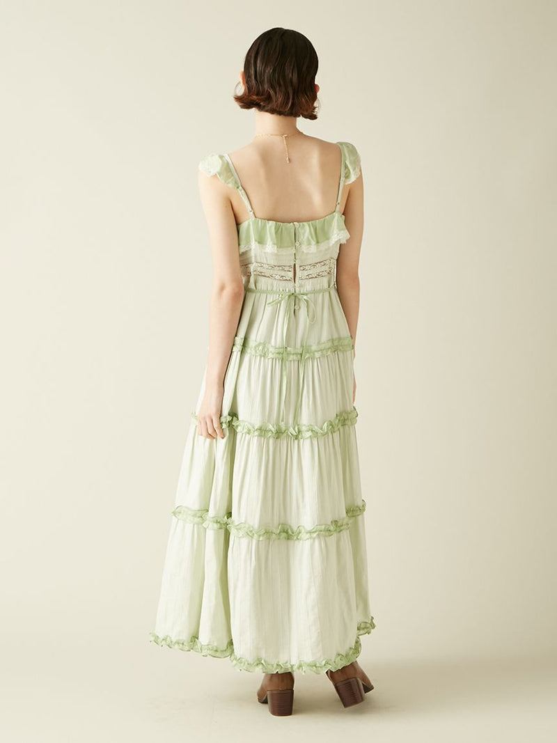 tiered frill camidress