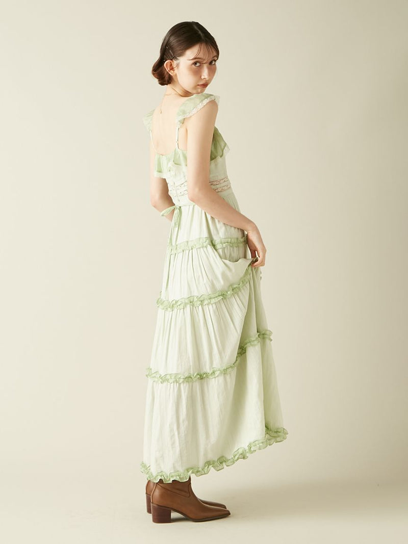 tiered frill camidress