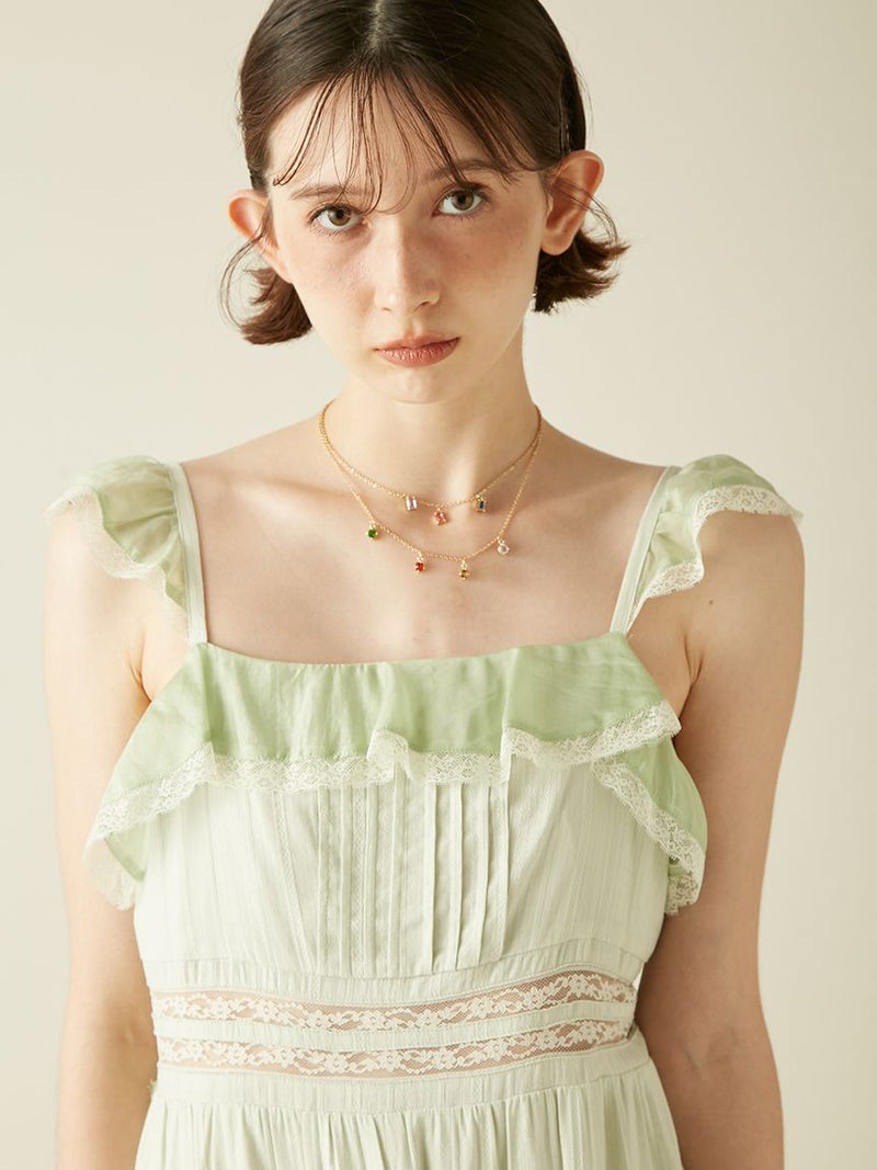 tiered frill camidress
