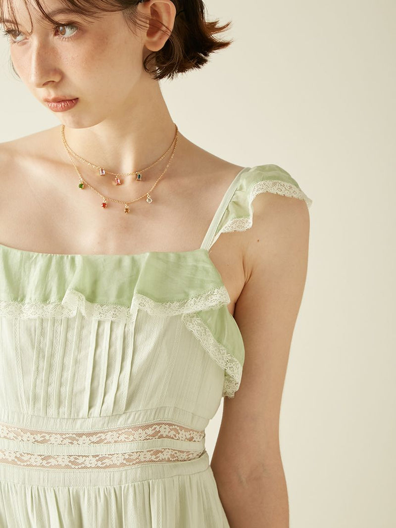 tiered frill camidress