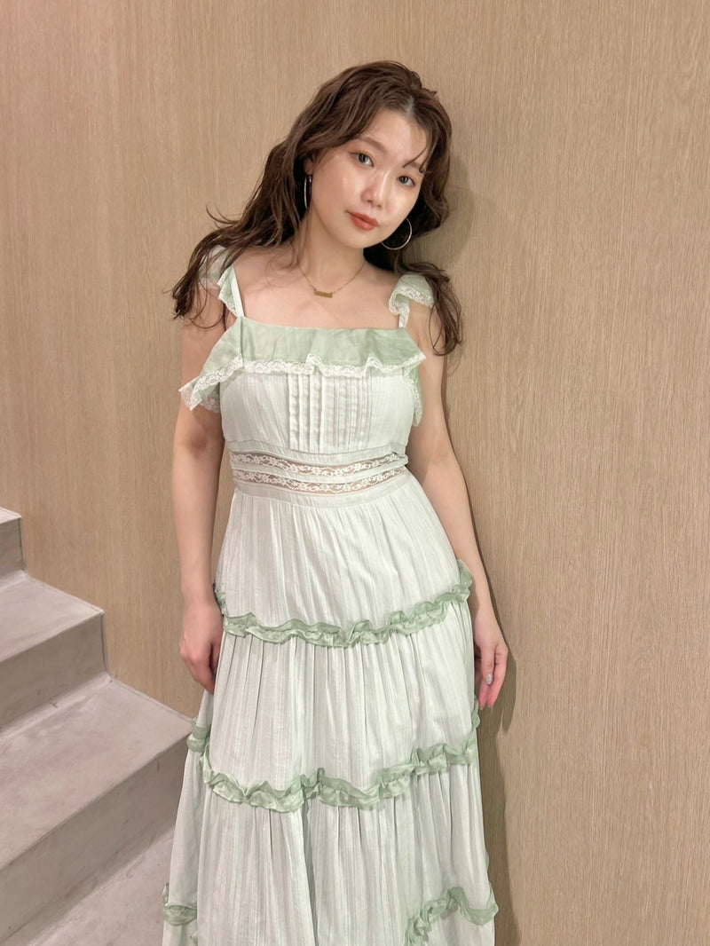 tiered frill camidress