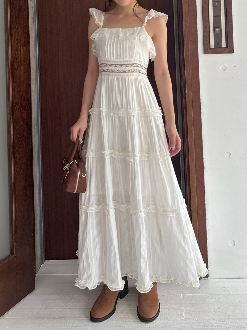 tiered frill camidress