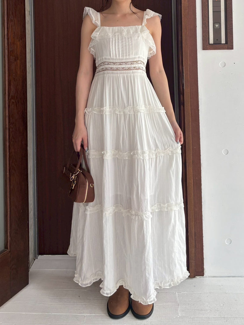 tiered frill camidress