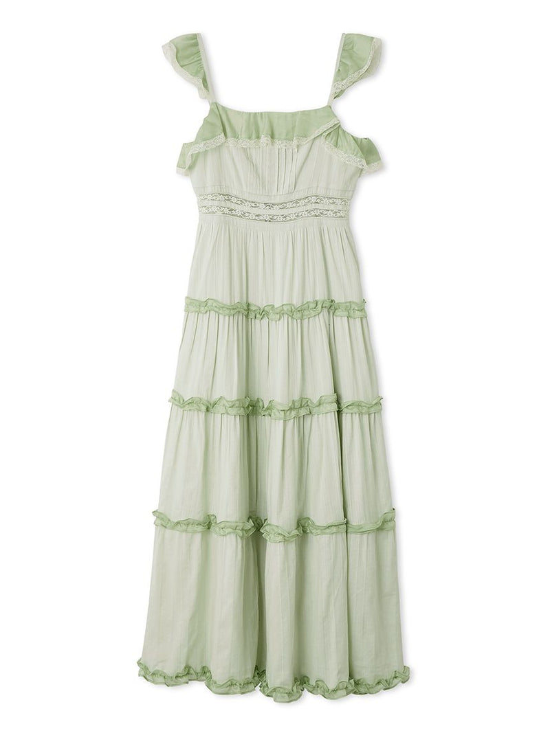 tiered frill camidress