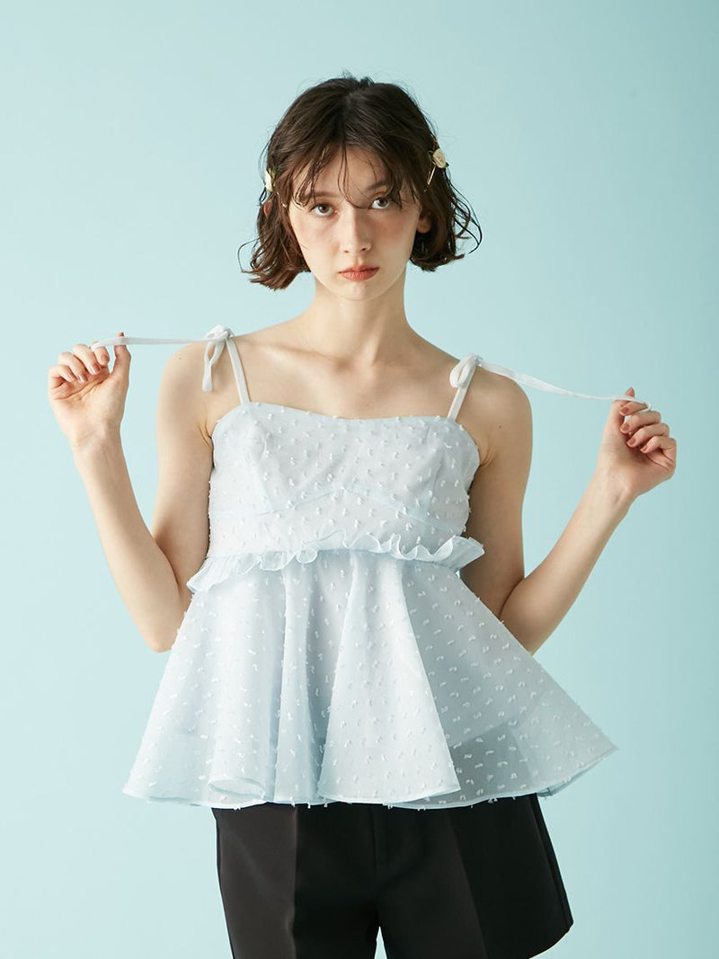3way jacquard peplum bustier