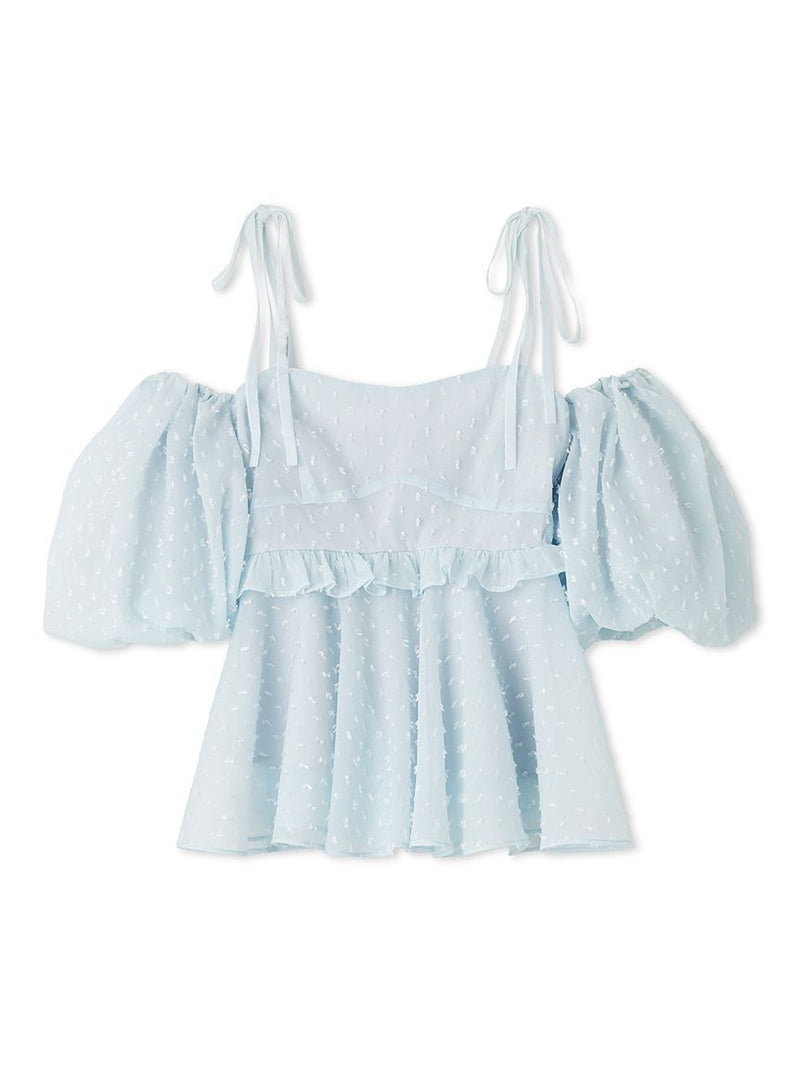 3way jacquard peplum bustier